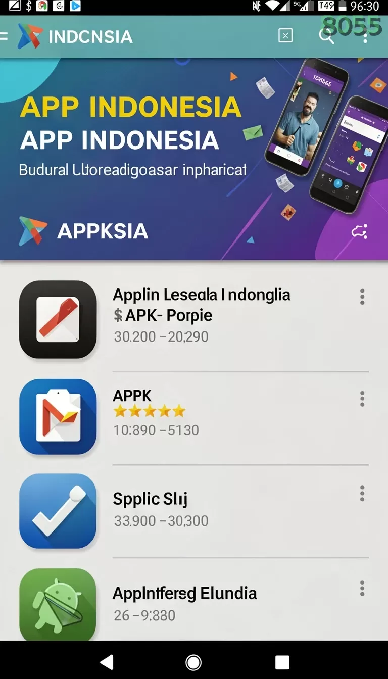 Cuplikan layar ACEPARTY — menu navigasi